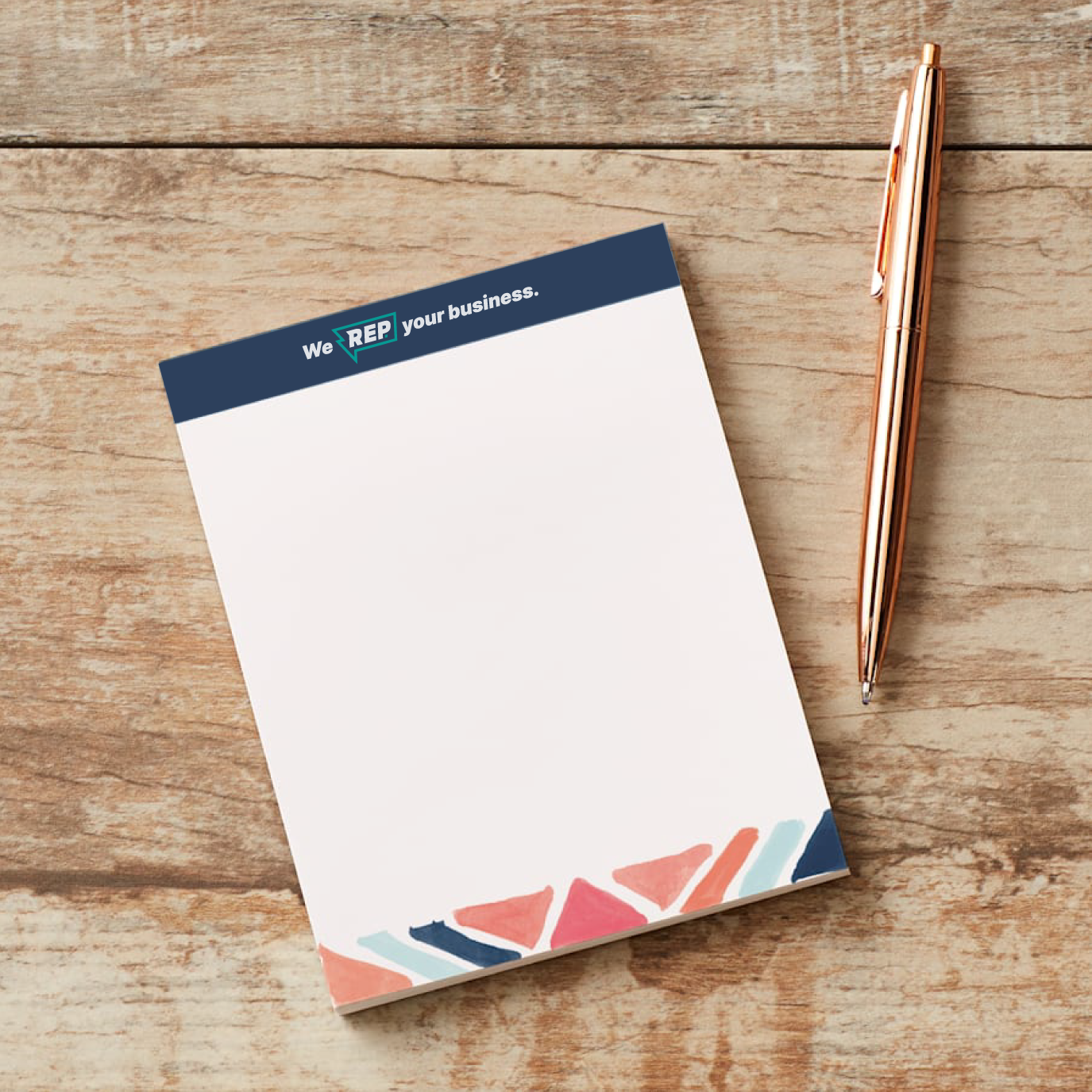 Custom notepads rep merchandise solutions
