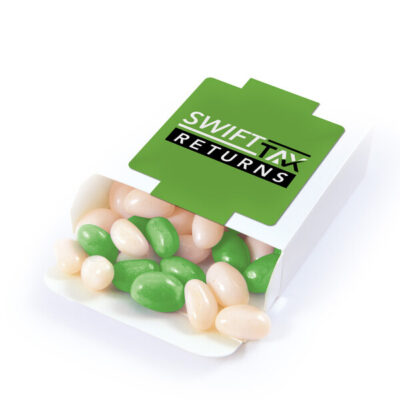 Corporate Coloured Jelly Beans in 50g Box