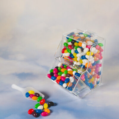 Assorted Colour Mini Jelly Beans in Dispenser
