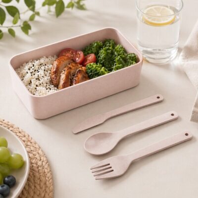 Stax Eco Lunch Box with Phone Holder Lid