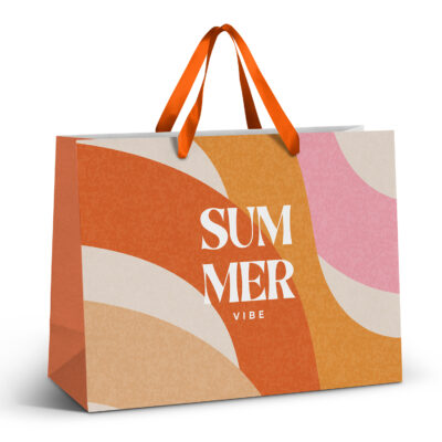 Ribbon Handle Paper Bag