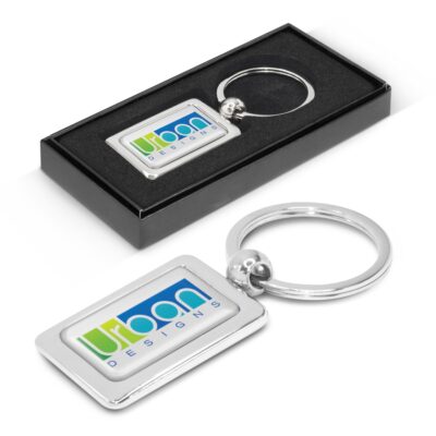 Rectangular Metal Keyring