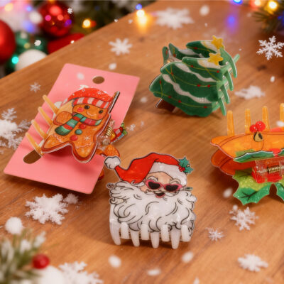 Christmas Hair Claws Pack A